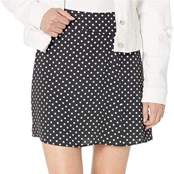 BNWT BCGMaxazria Polka Dotted A-line Mini Skirt - Picture 1 of 6
